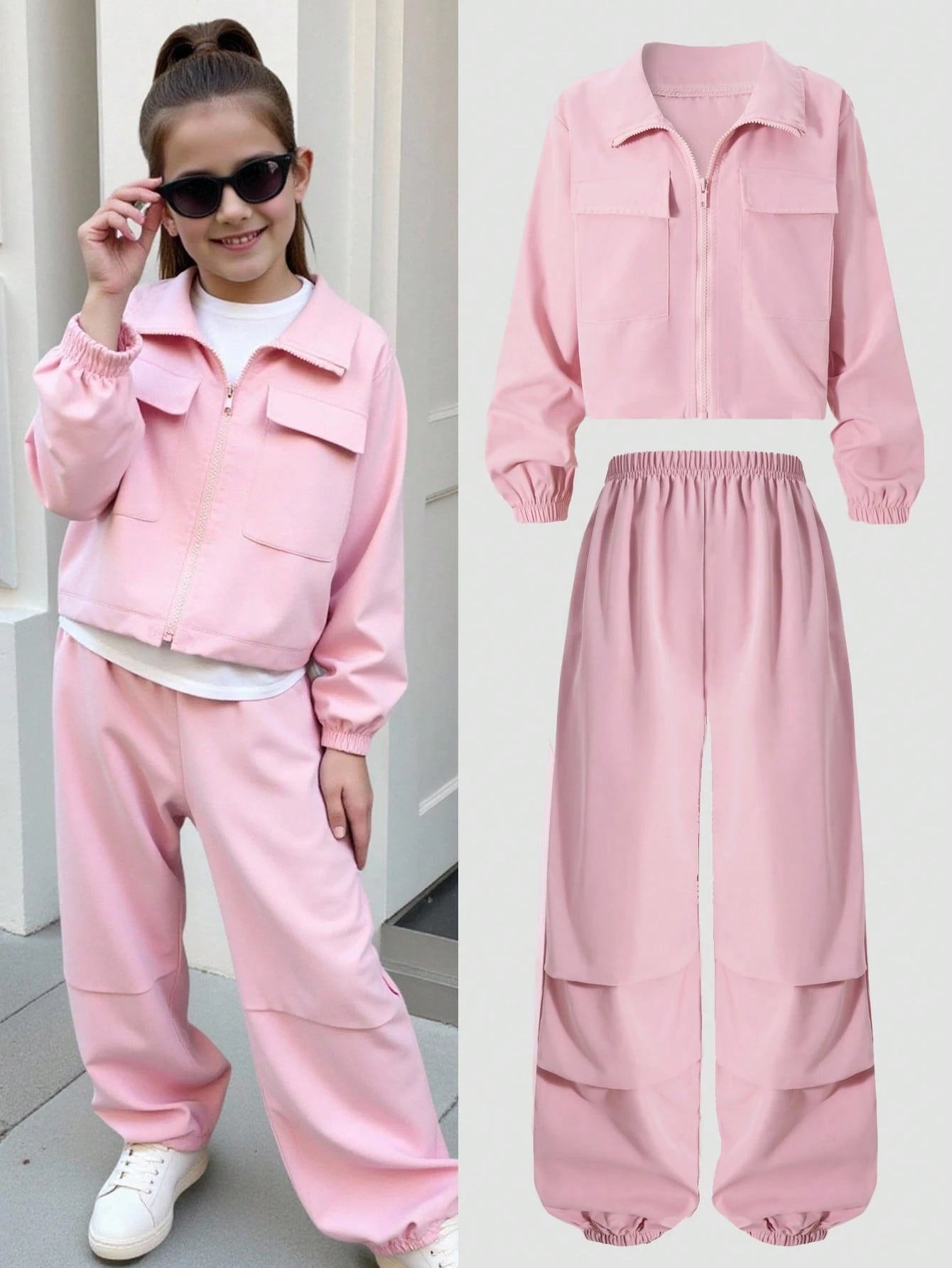 Two-piece Tracksuit Set for Girls