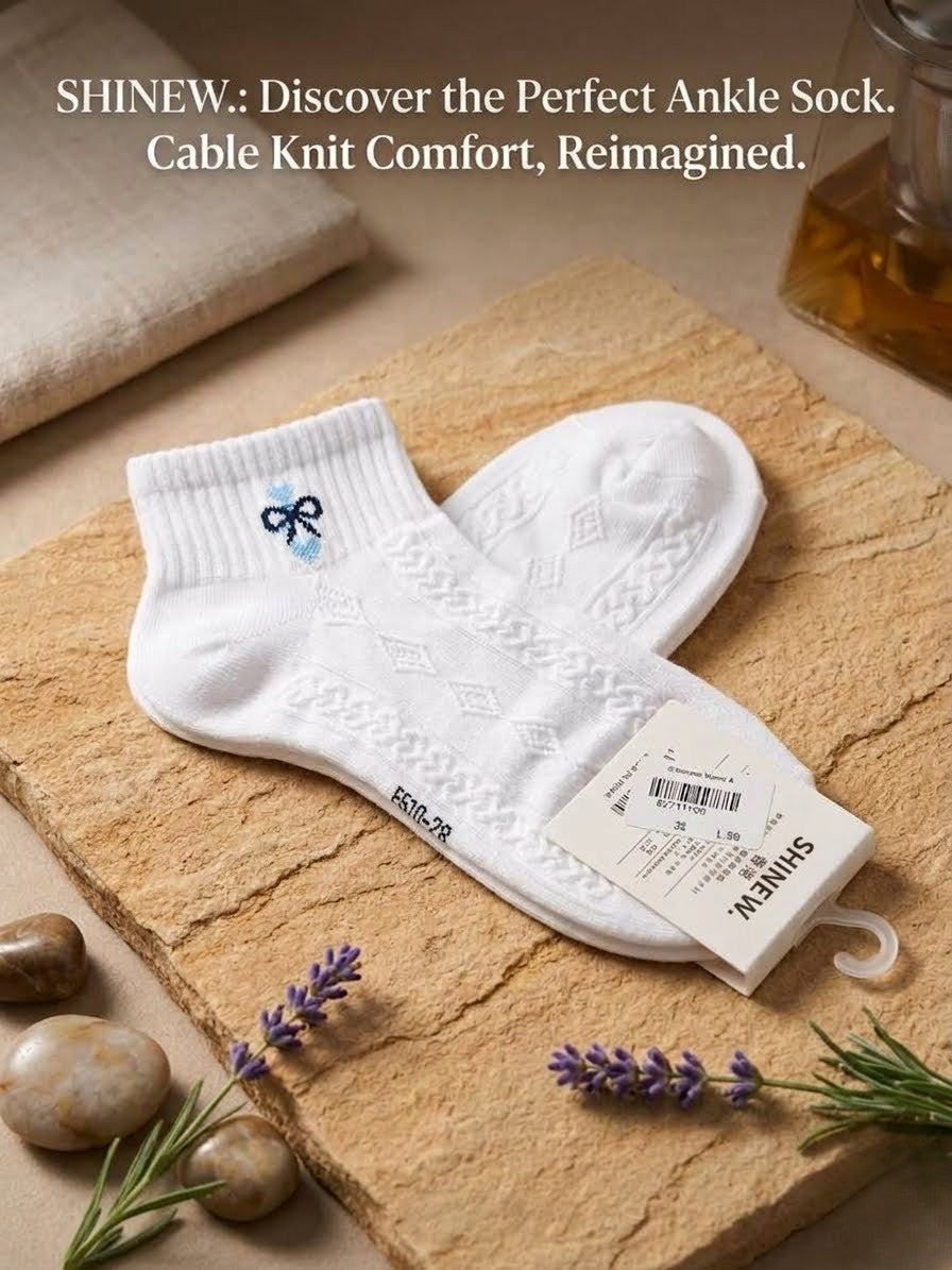Pair of women's athletic ankle socks