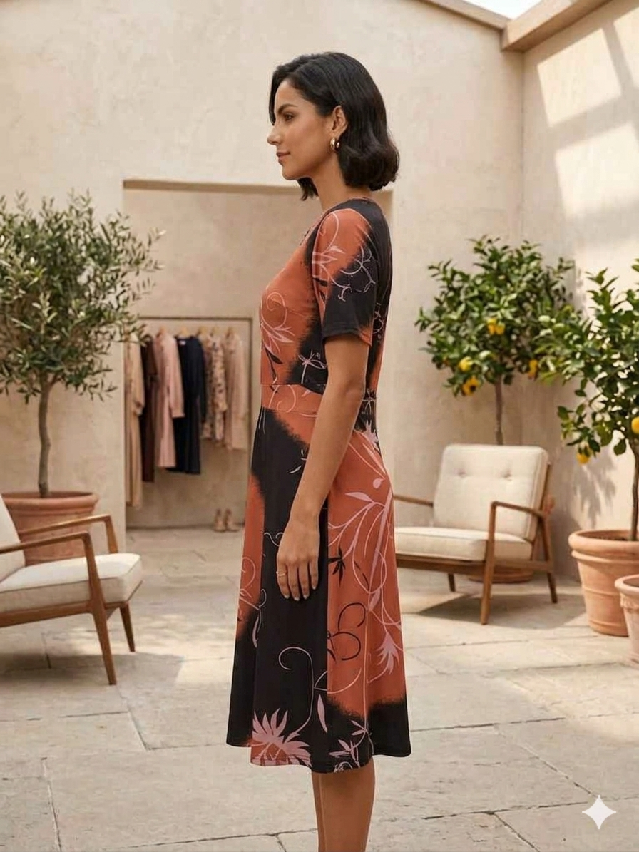 Stylish A-line dress