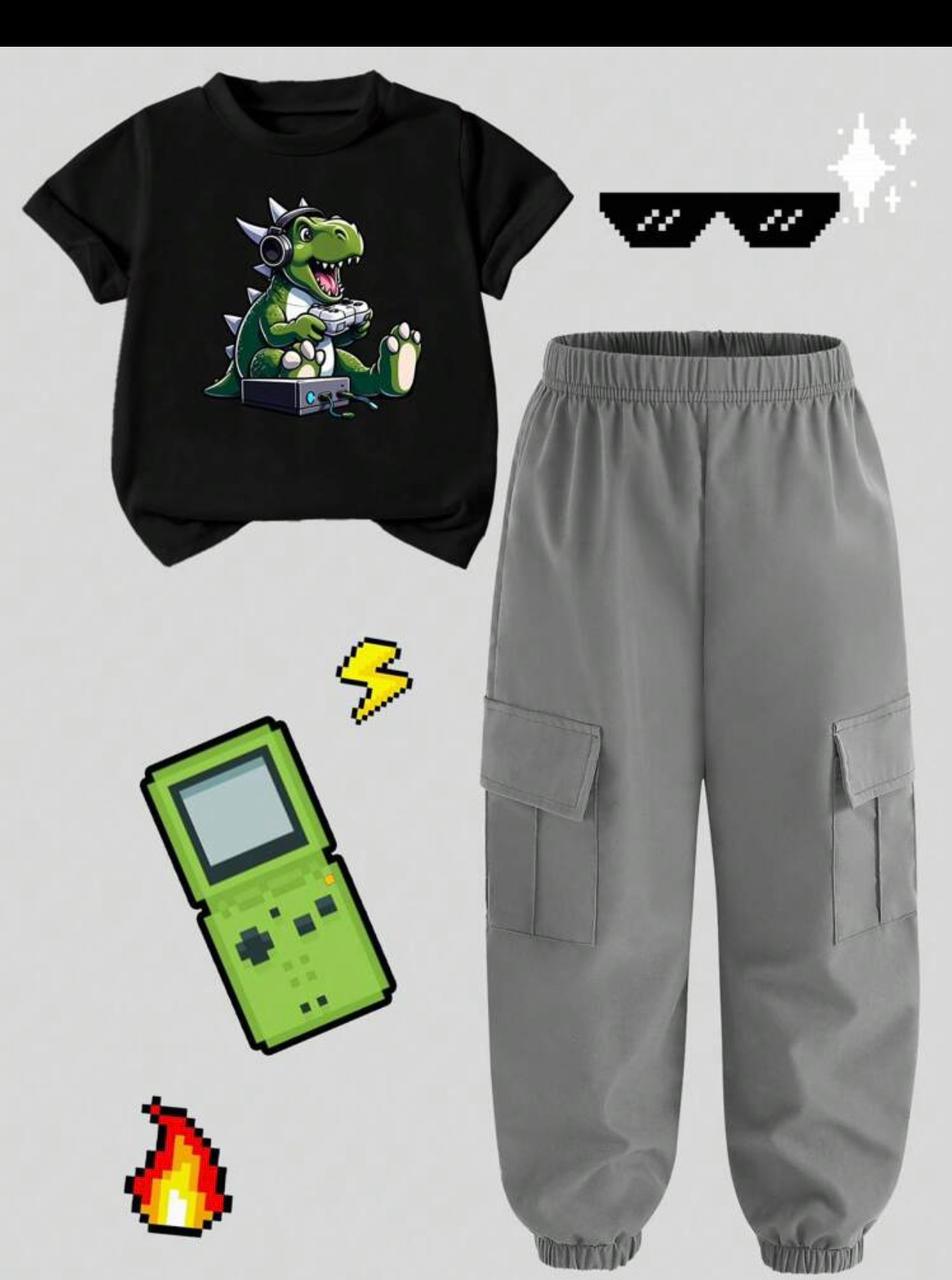 Casual two-piece boy outfit
