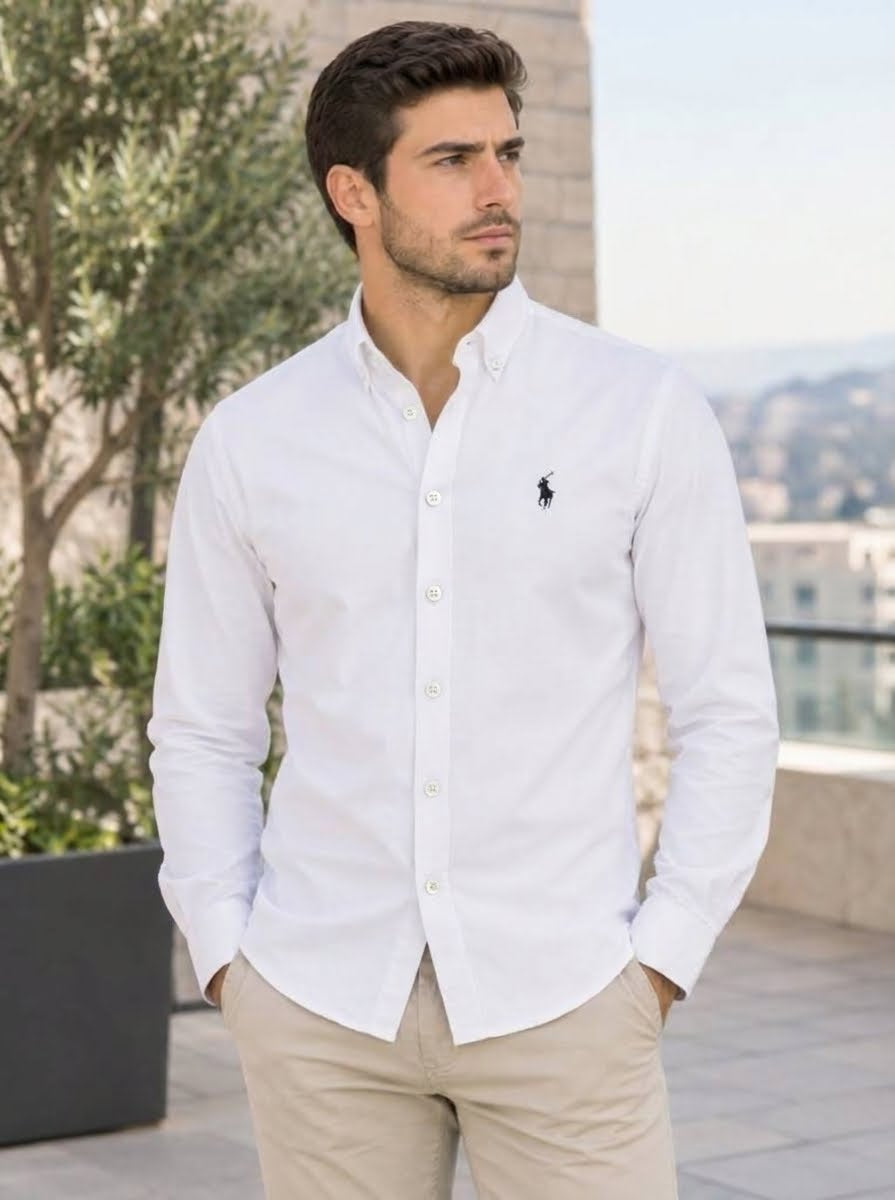 long-sleeve button-down shirt
