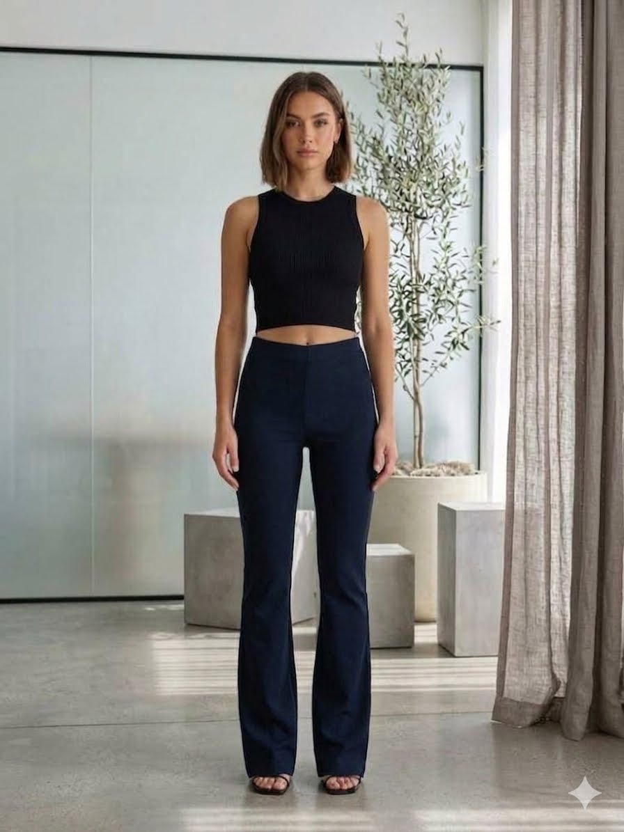 High-Waisted Flared GAP Pants