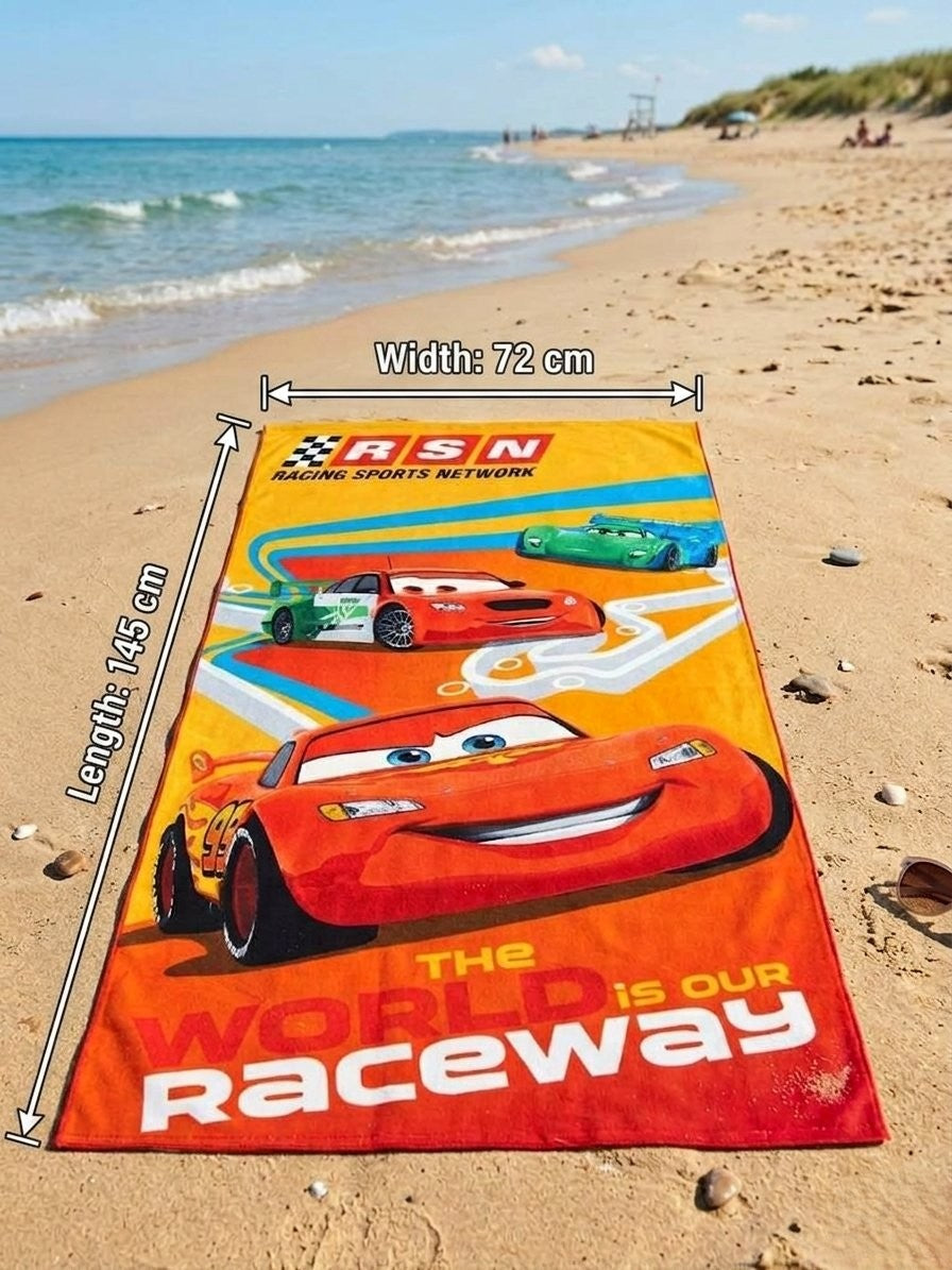 Action-packed beach and pool towel