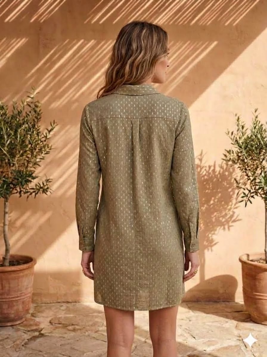 Thigh-length shirt