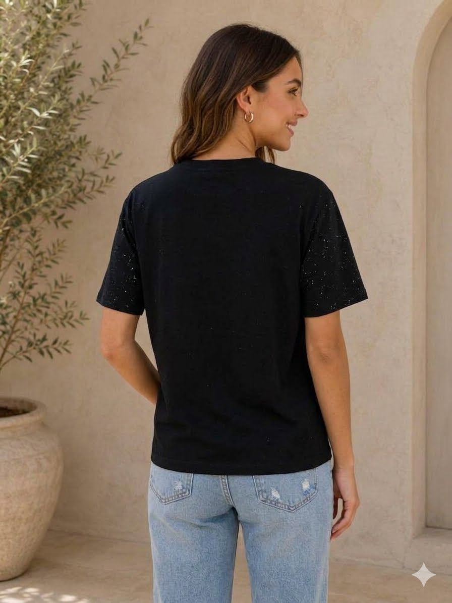 Black Crewneck oversize t-shirt