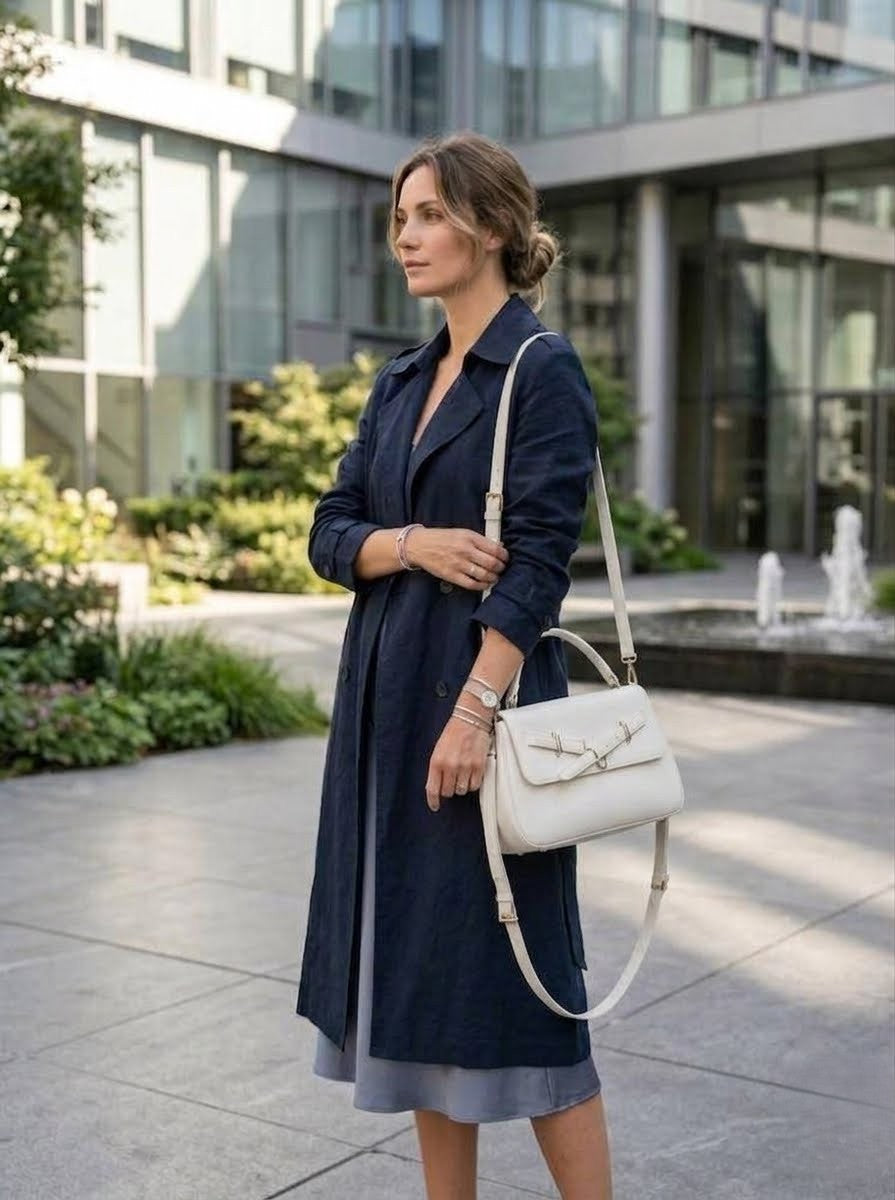 Elegant off-white handbag