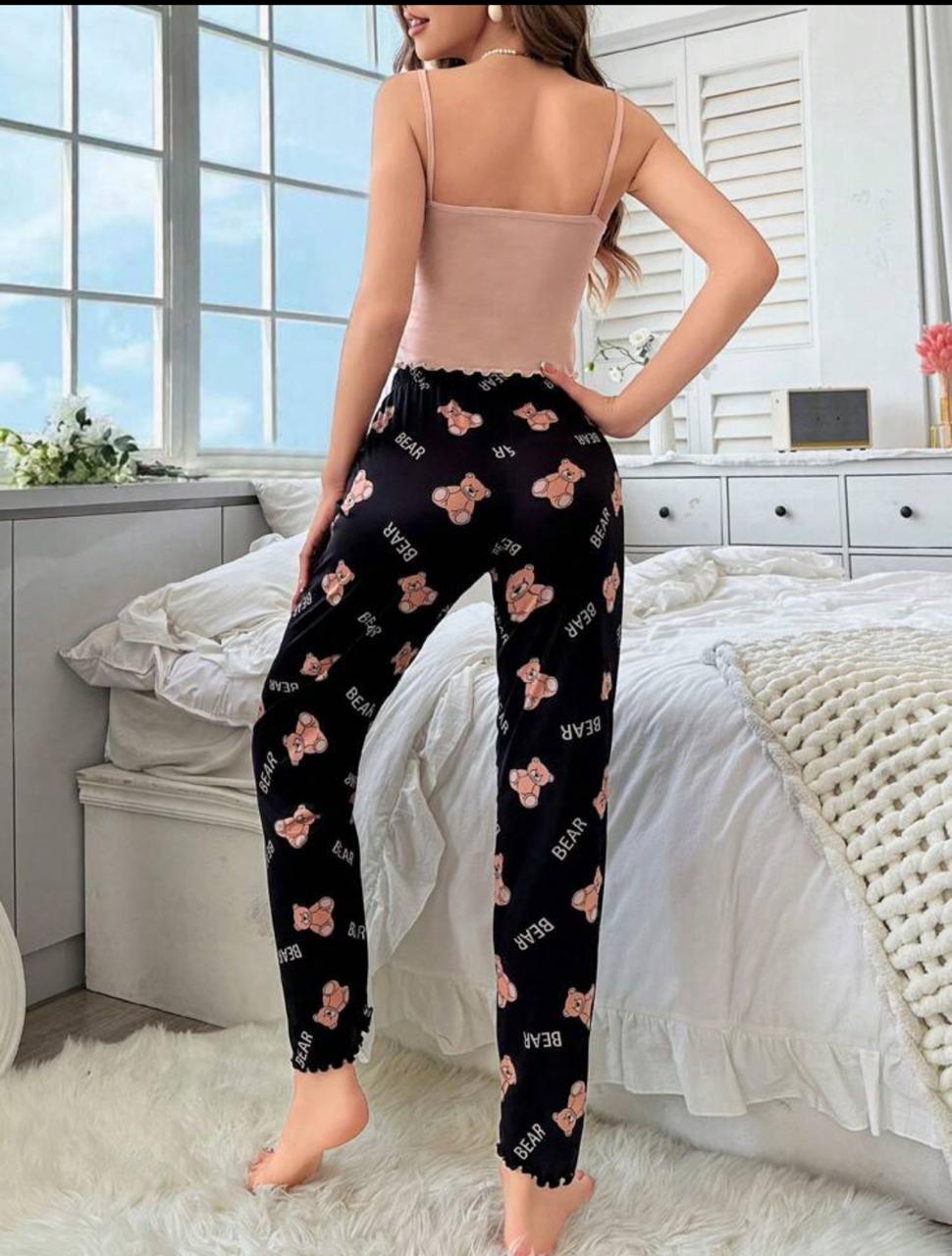 Playful and comfortable two-piece pajama set