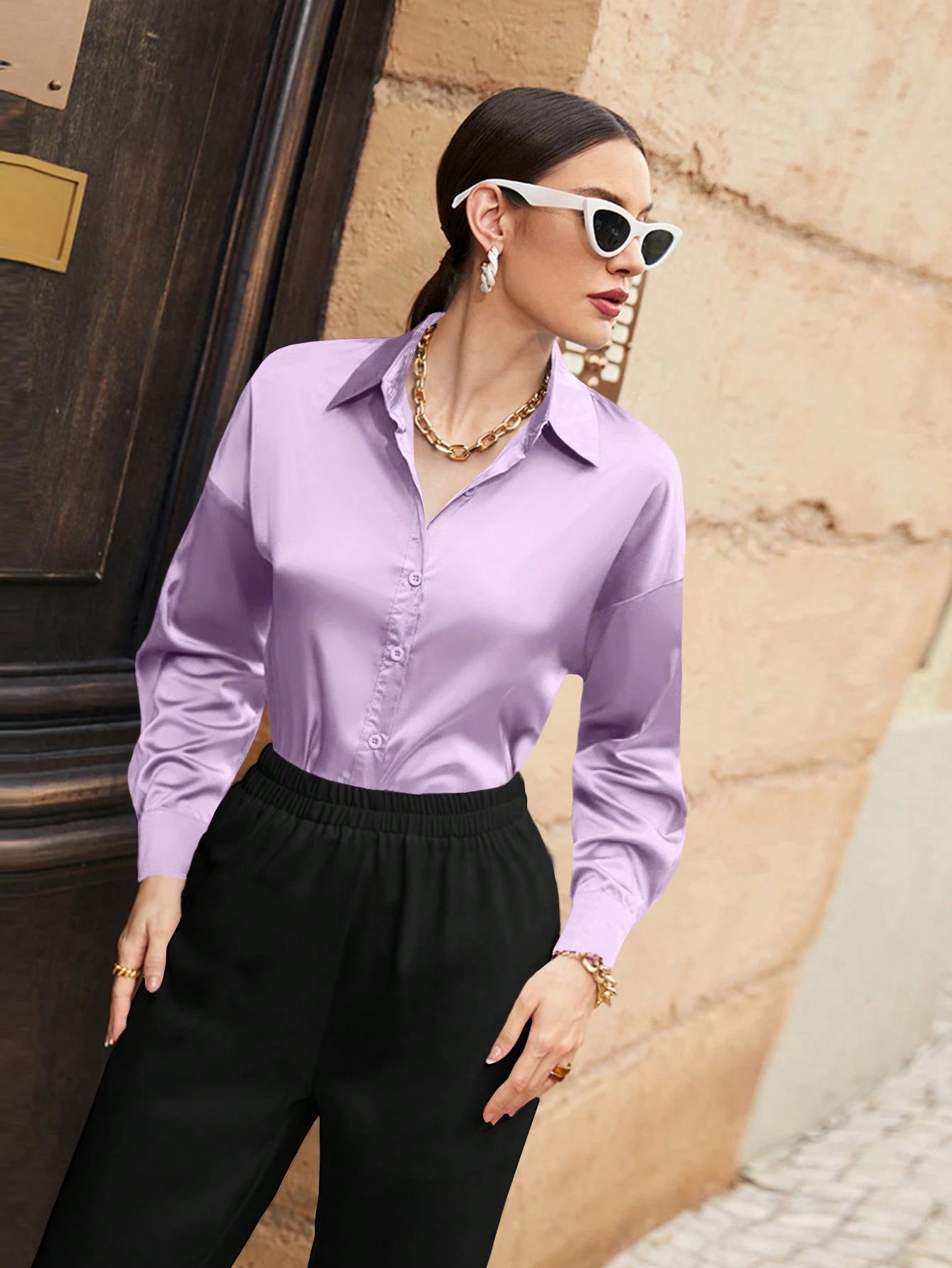 Classic Elegant Lavender Chemise