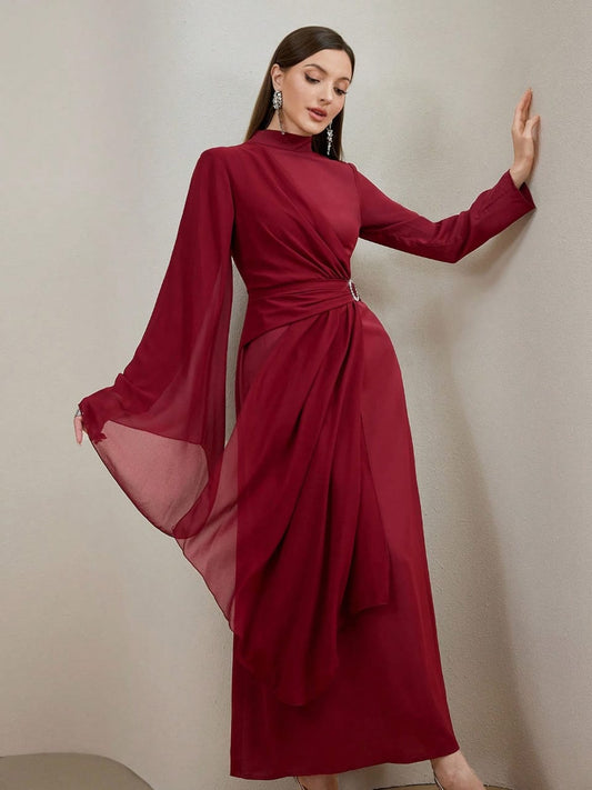 Sophisticated Floor-length long Sleeve Gown