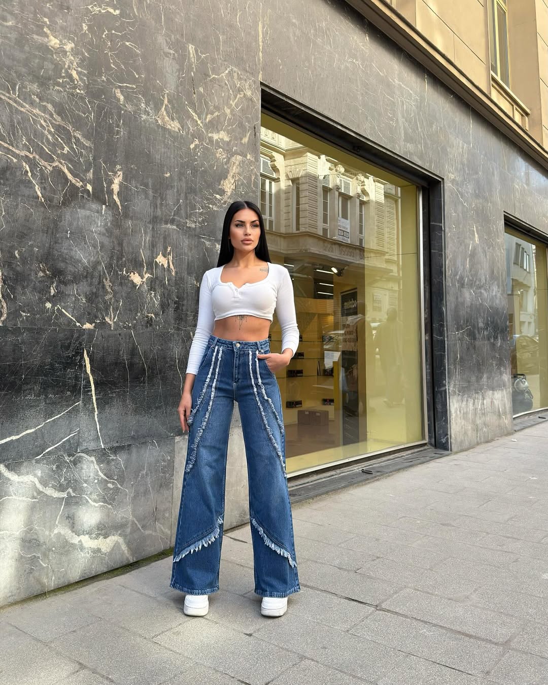 Miele Mid-wash Blue Jeans