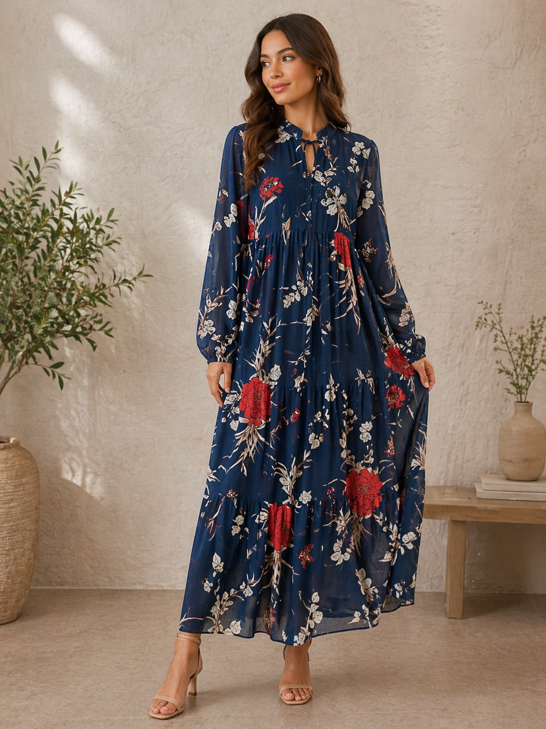 Charming Chiffon Maxi Dress