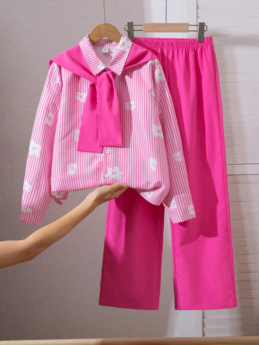 Vibrant Two-Piece Girls' Outfit Set
