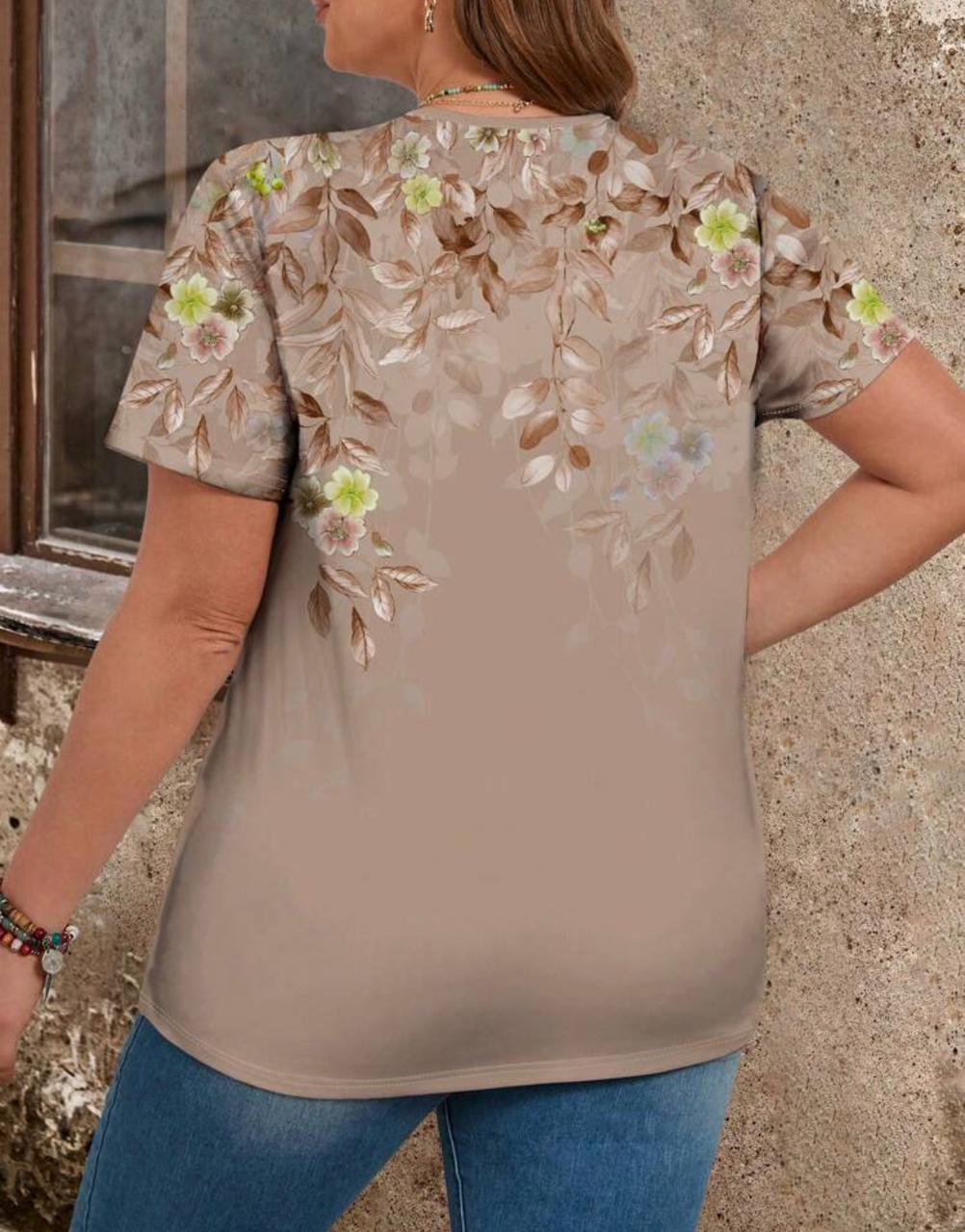 Elegant V-neck blouse