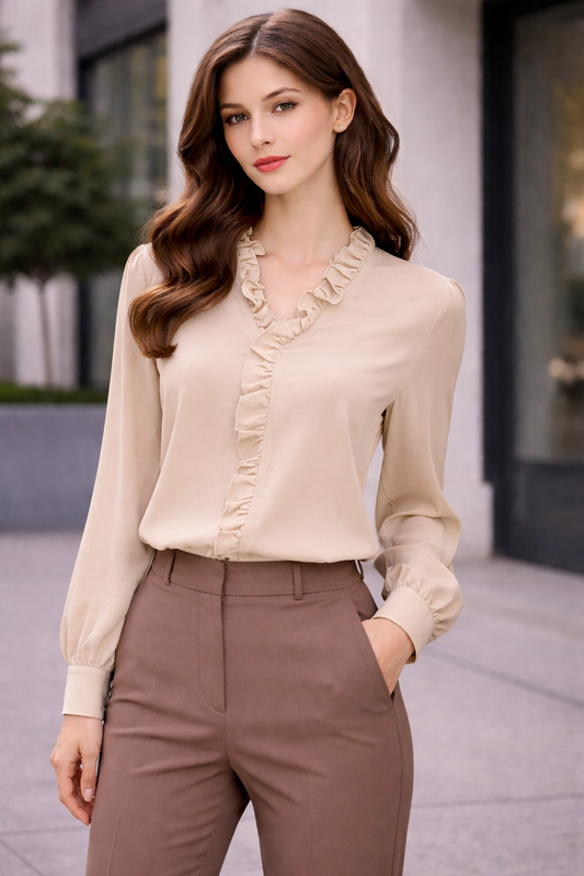 Spring/ Summer Blouse with a Sophisticated Design