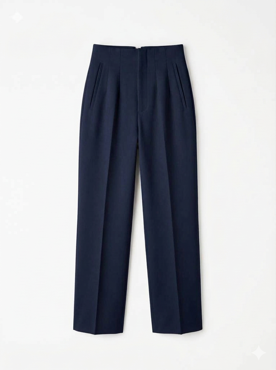 High-waist, Zara Style Tailored Trousers
