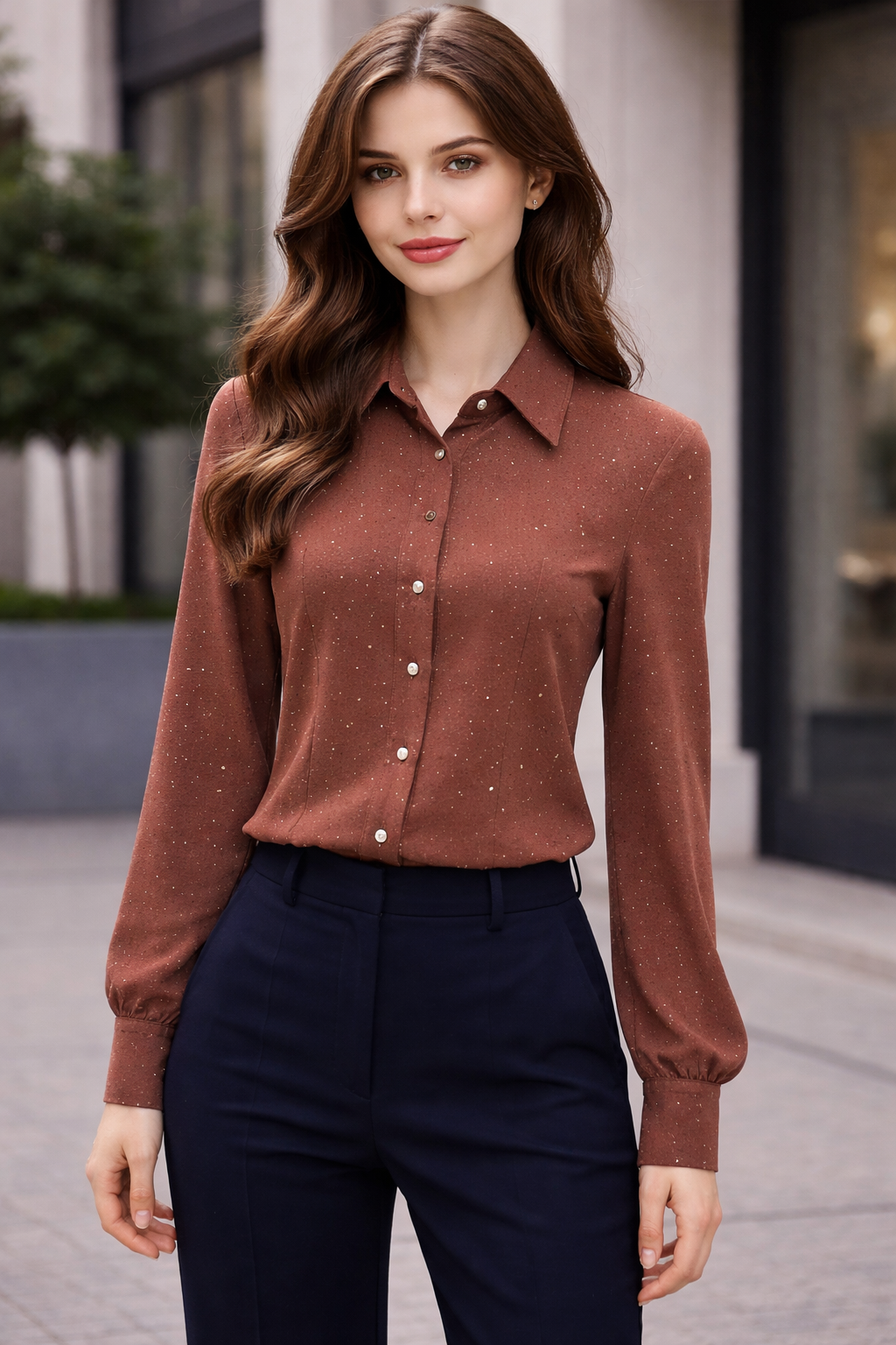 Earth-Toned Chemise