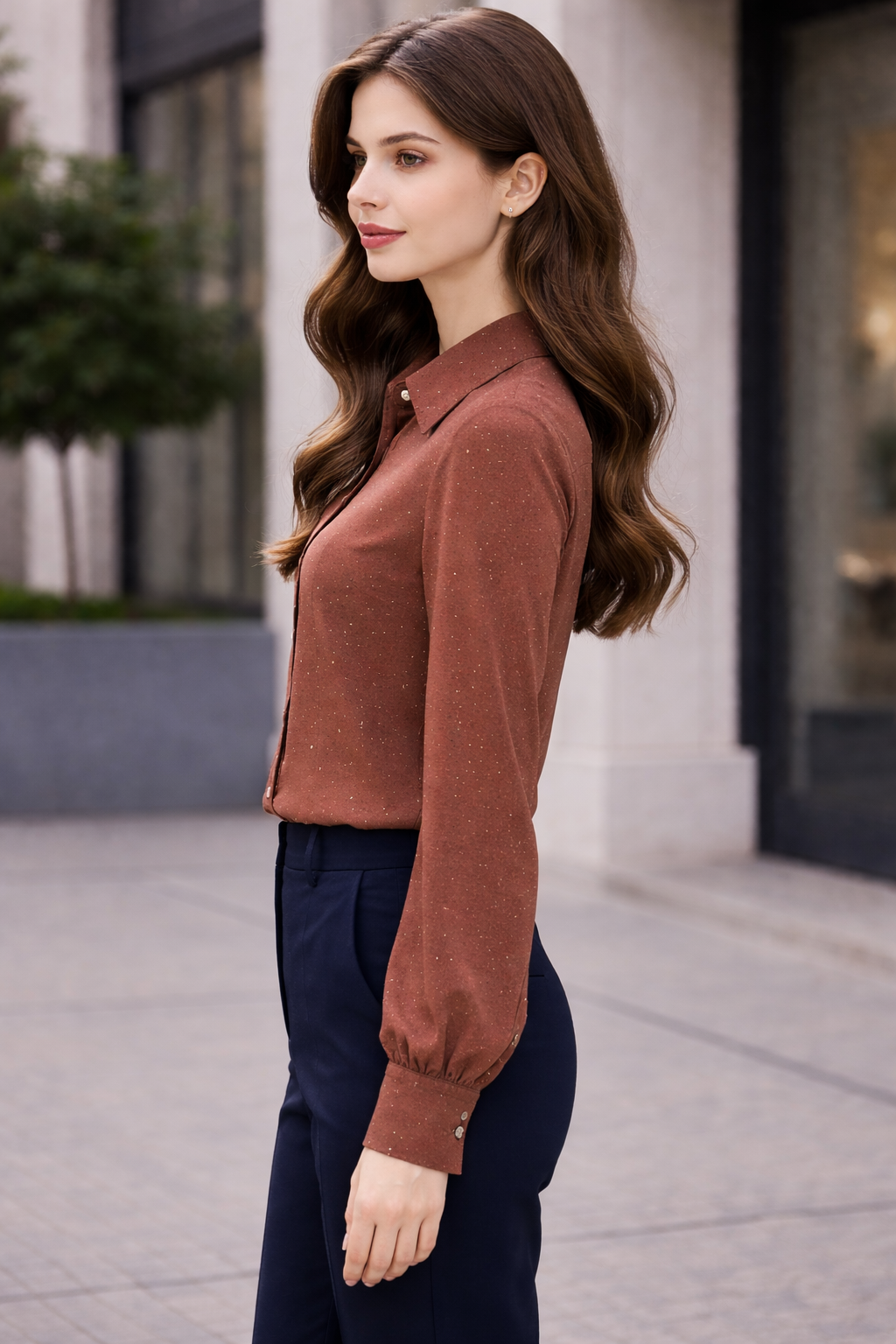 Earth-Toned Chemise