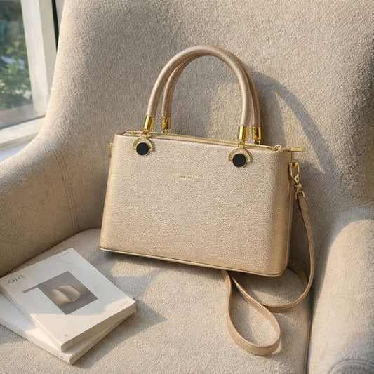 Sophisticated Champagne-Gold Handbag