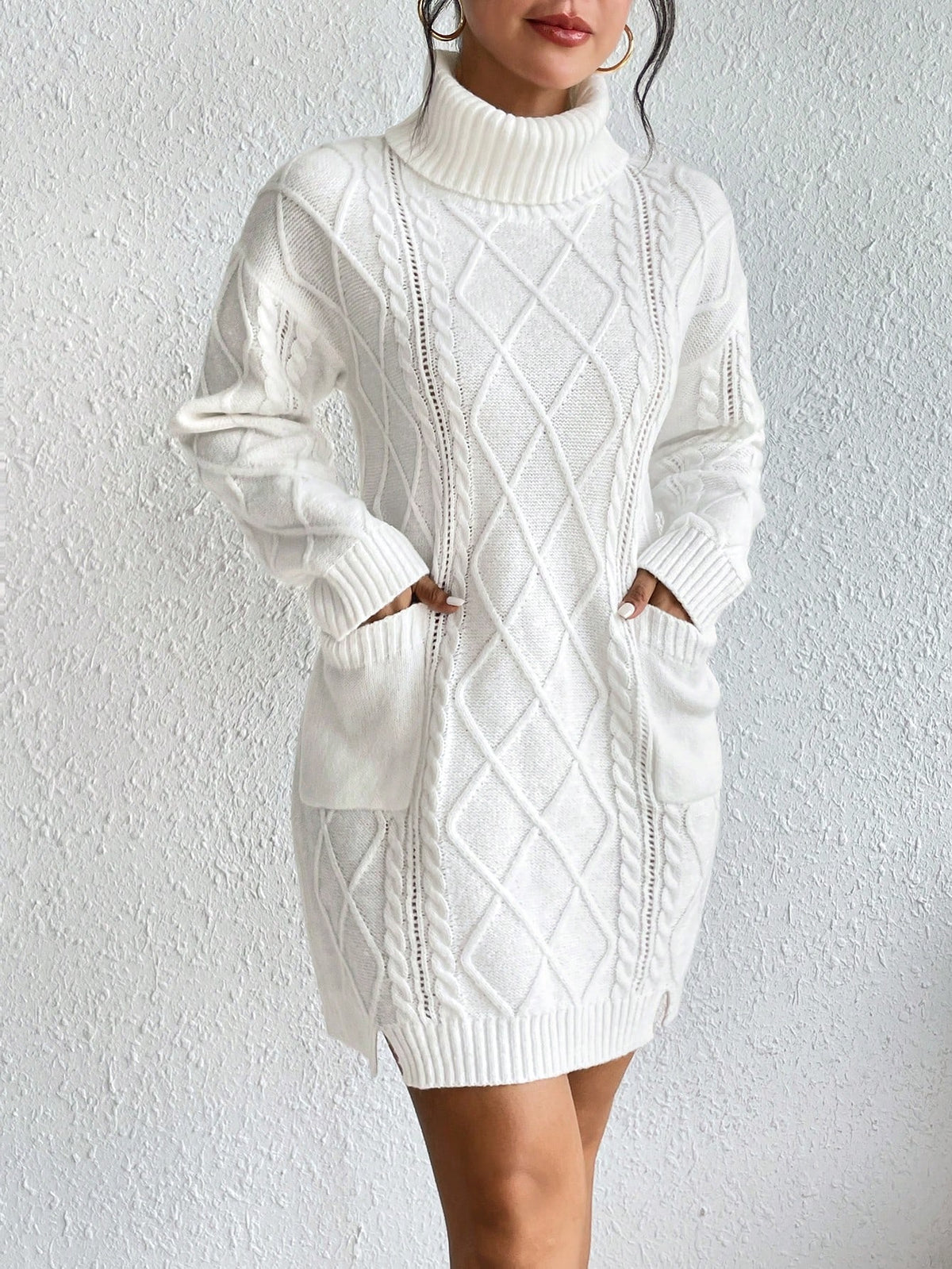 Women's Wool Sweater with Pockets
