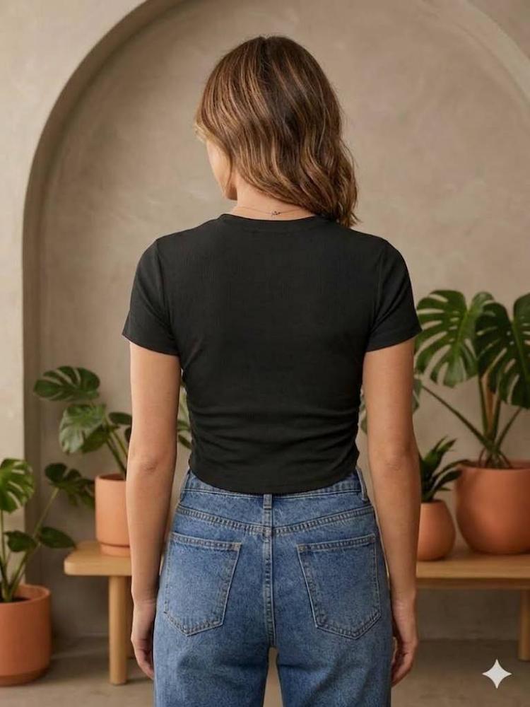 Ribbed crop top