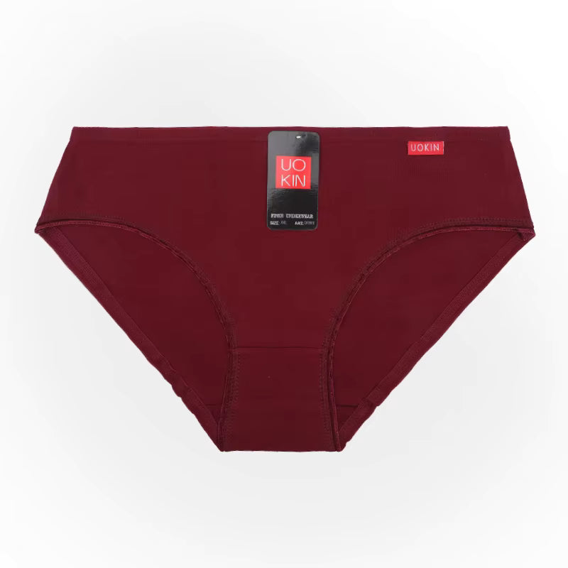 Classic, mid-rise bikini-style cotton panty