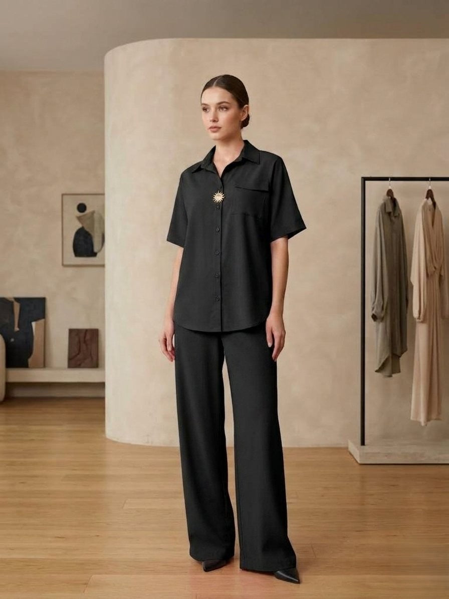 Soft women's two-piece coordinated lounge set