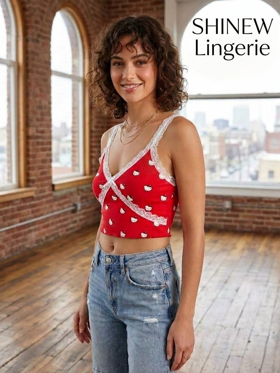 Vibrant camisole-style bra