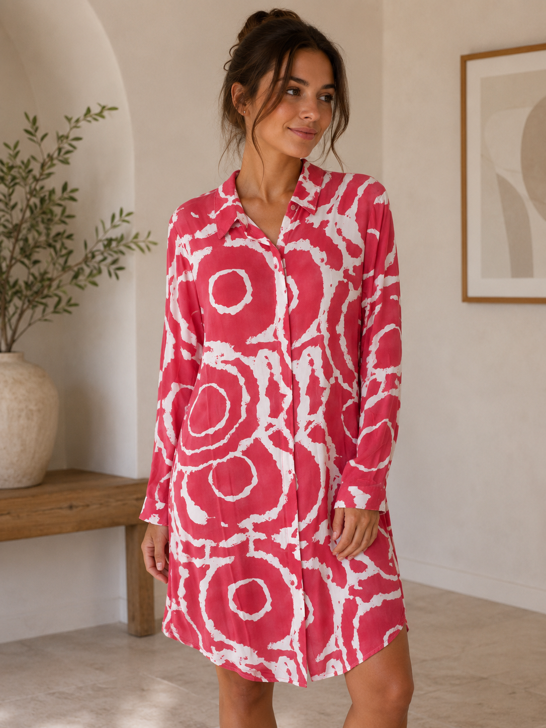 Relaxed shirt dress