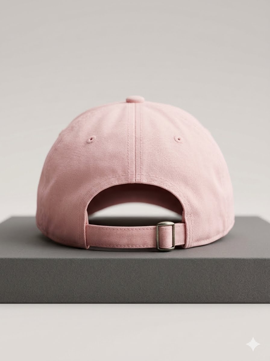 Chic light pink baseball cap