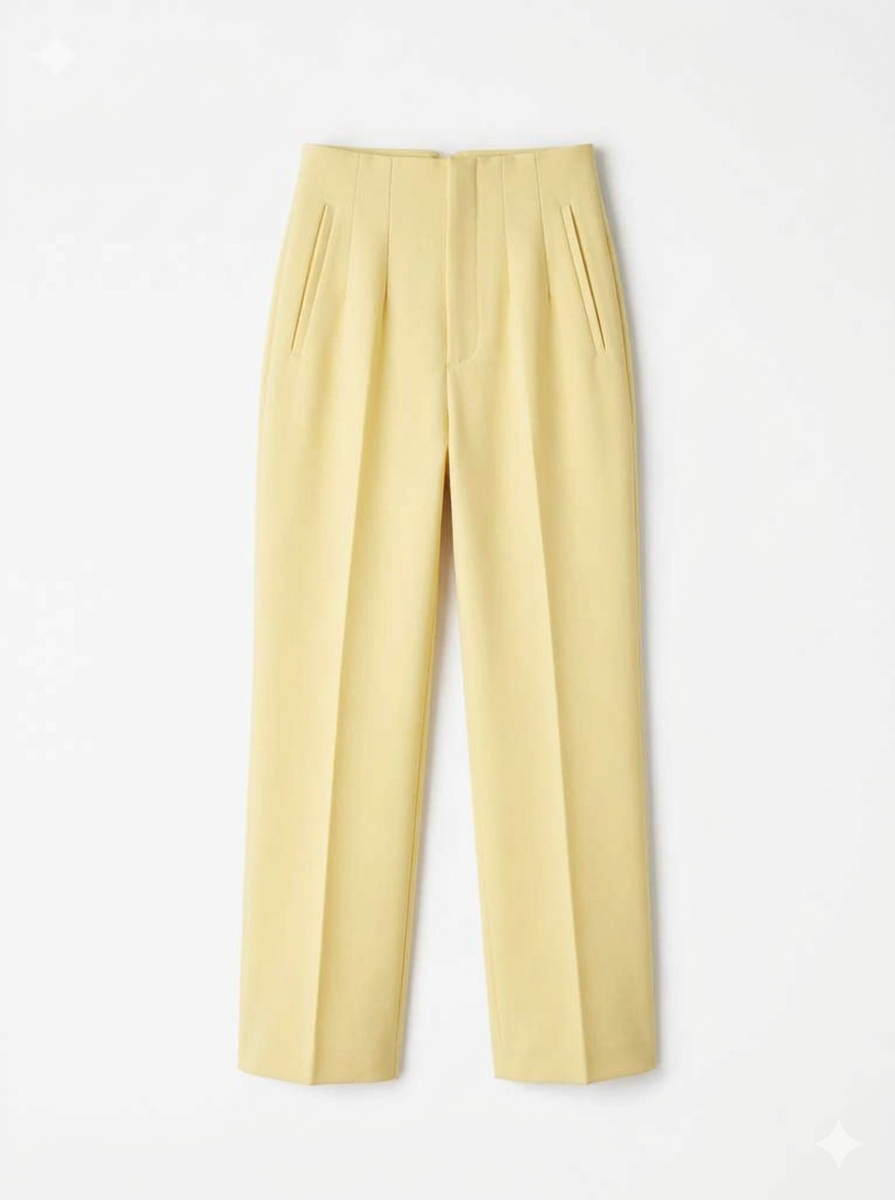 High-waist, Zara Style Tailored Trousers