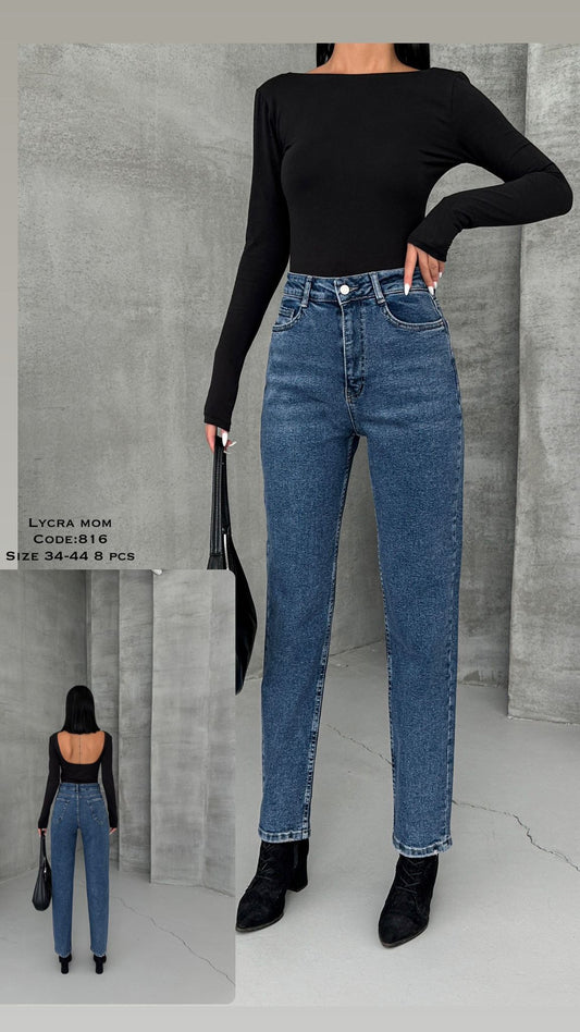 Miela Lycra Mom Jeans
