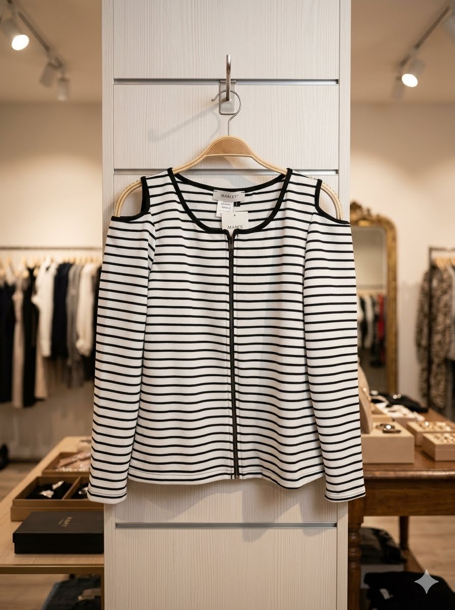 Trendy cold-shoulder top
