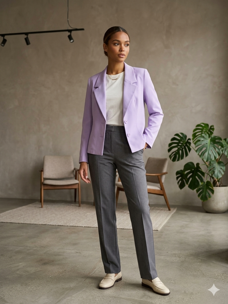 tailored double-breasted blazer