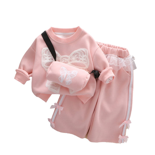 Charming Three-piece Girl's Clothing Set