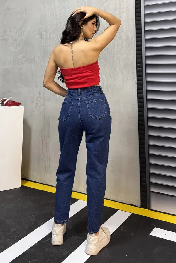 High-Waisted "Mom" Jeans