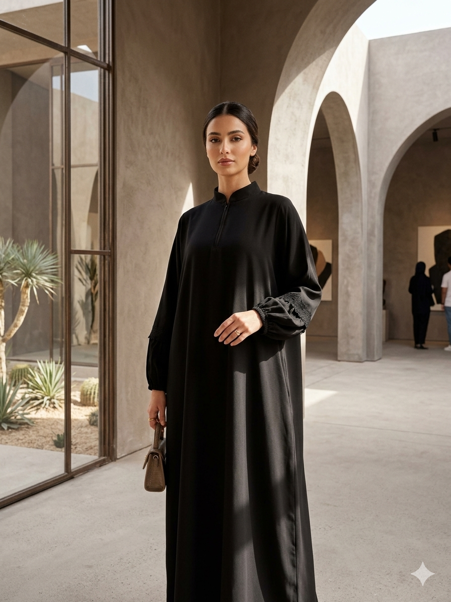 Elegant Black Maxi Abaya