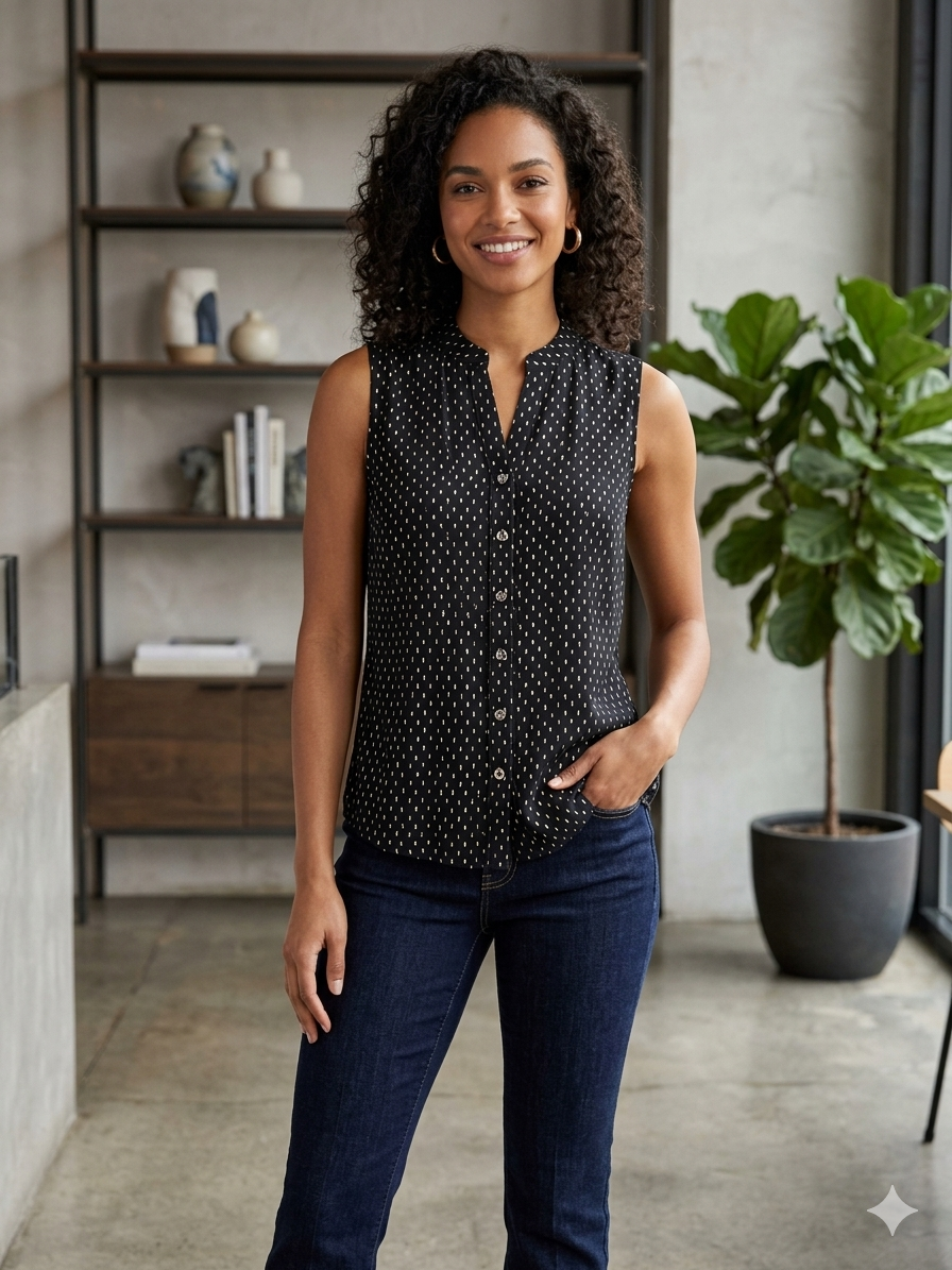 Elegant Sleeveless Top