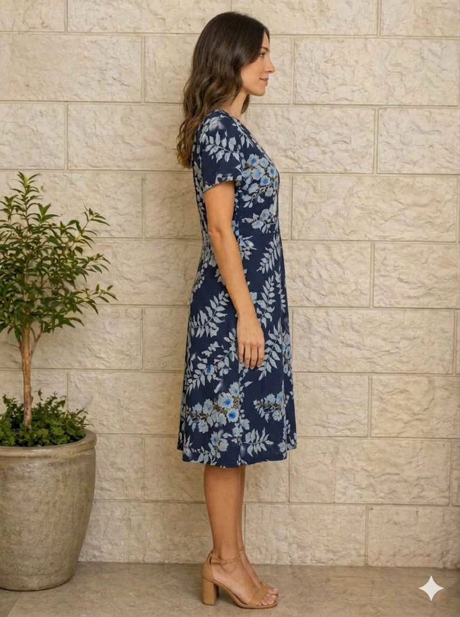 Knee-length, A-line dress
