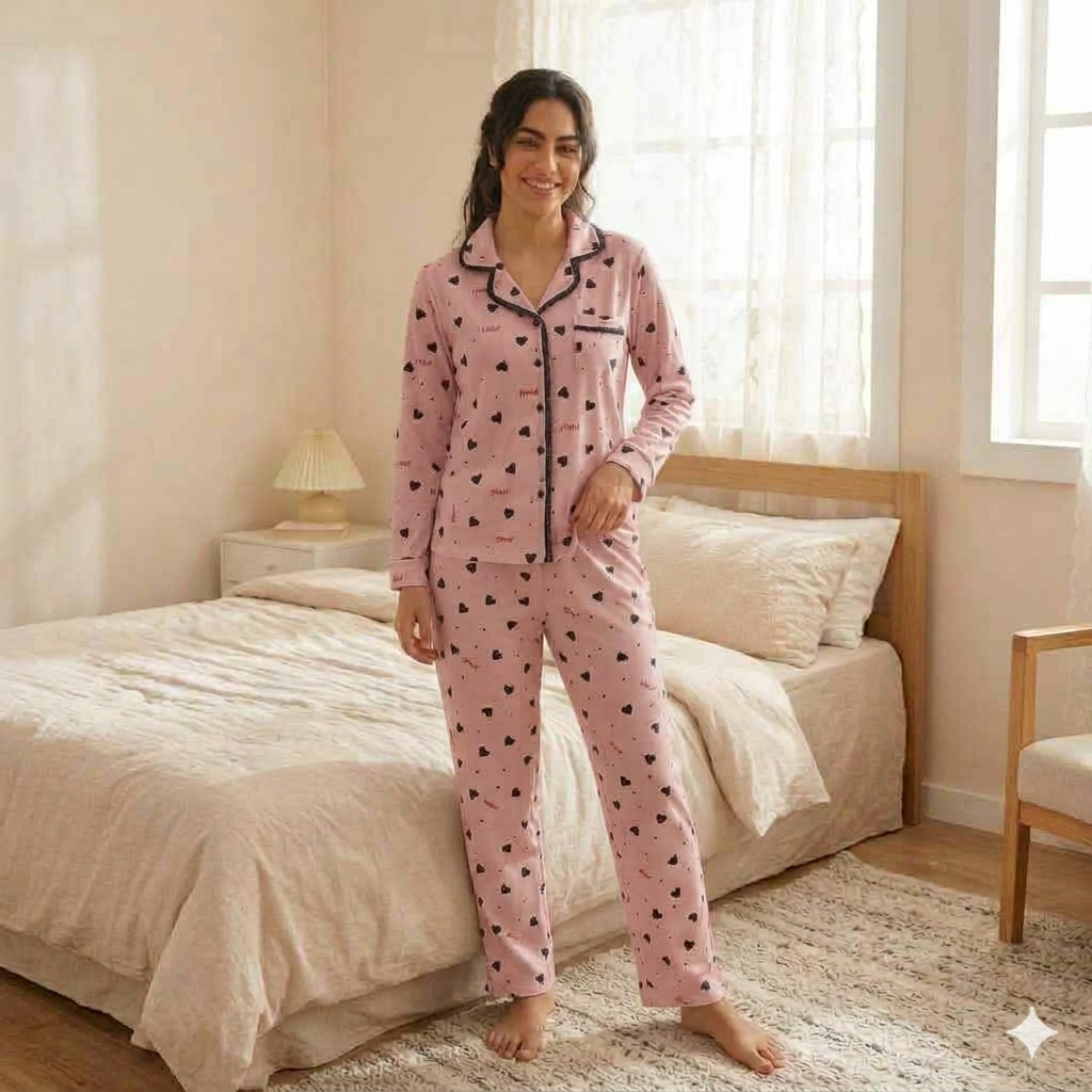 Ellin Cozy Cotton Pajama Set