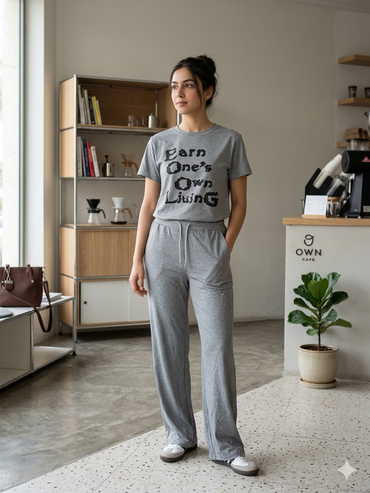 Chic and Comfortable two-piece Loungewear Set