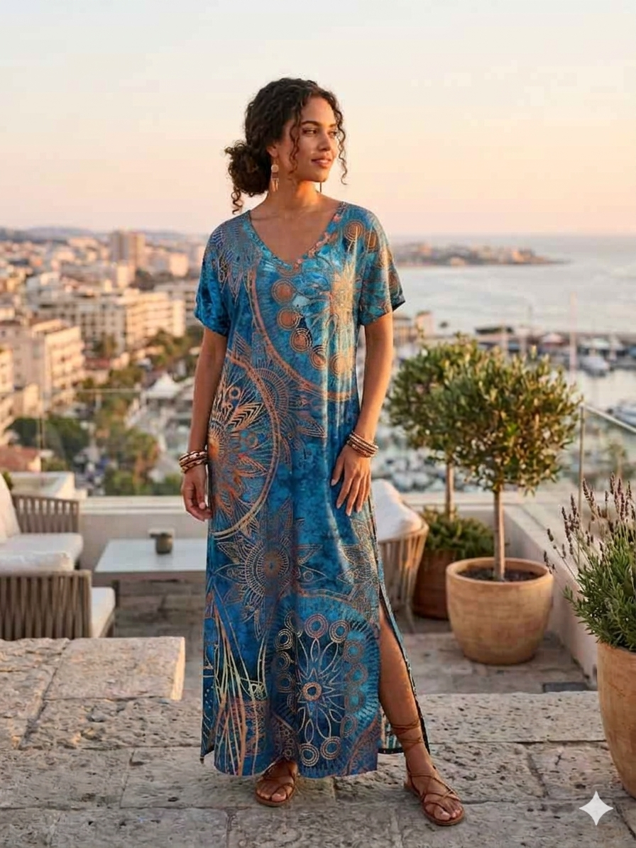 Vibrant maxi dress