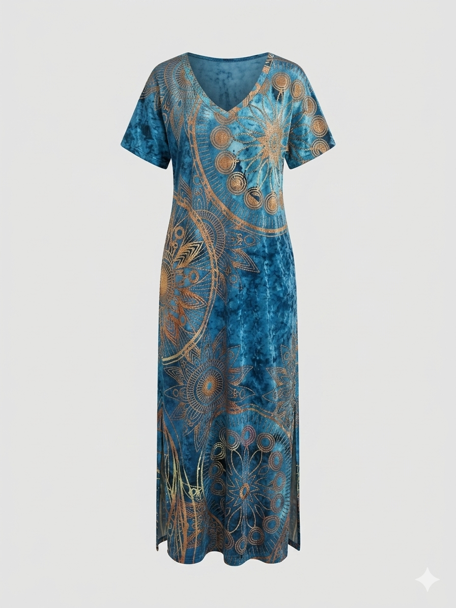 Vibrant maxi dress