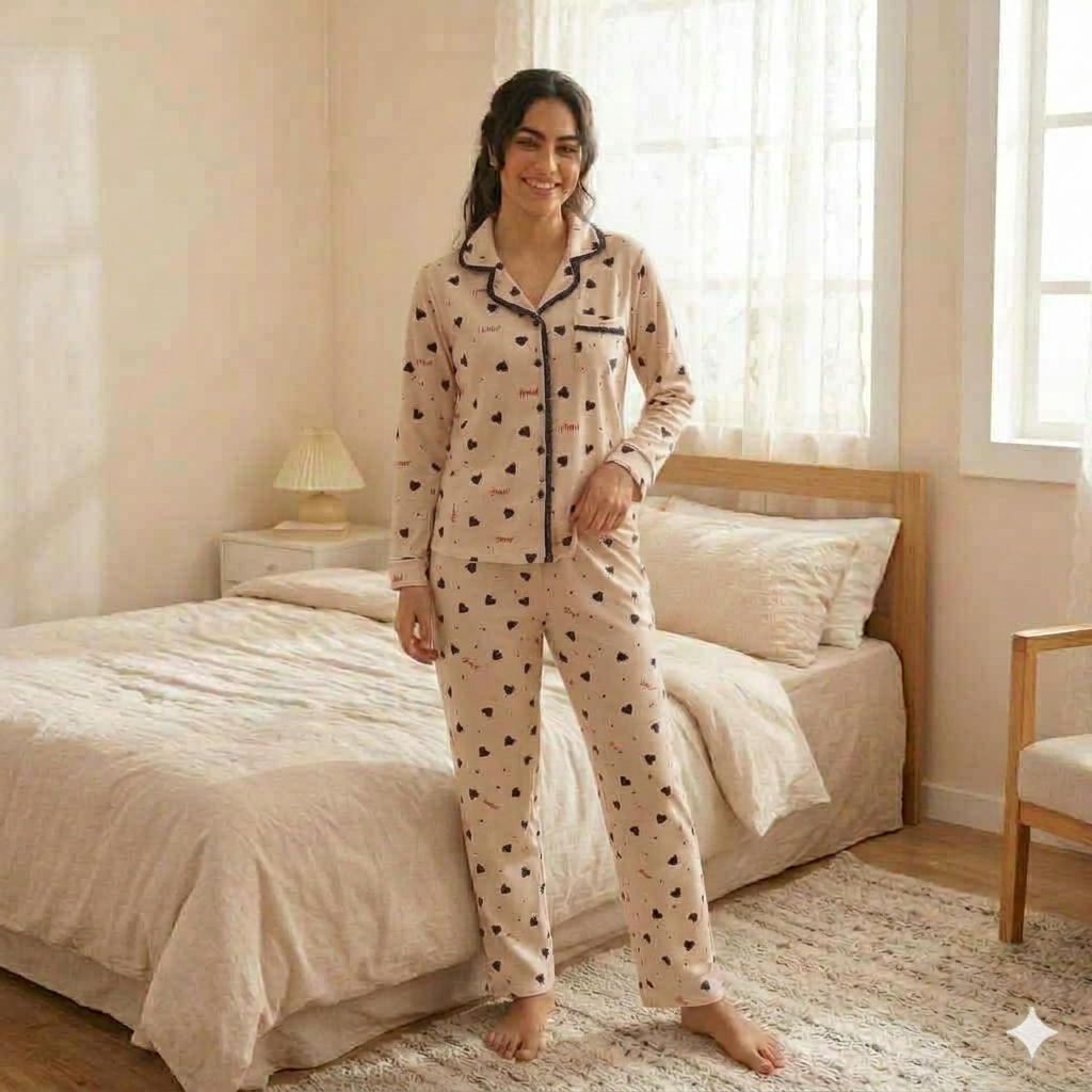 Ellin Cozy Cotton Pajama Set
