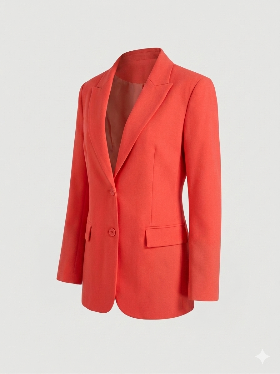Coral Over Size Blazer
