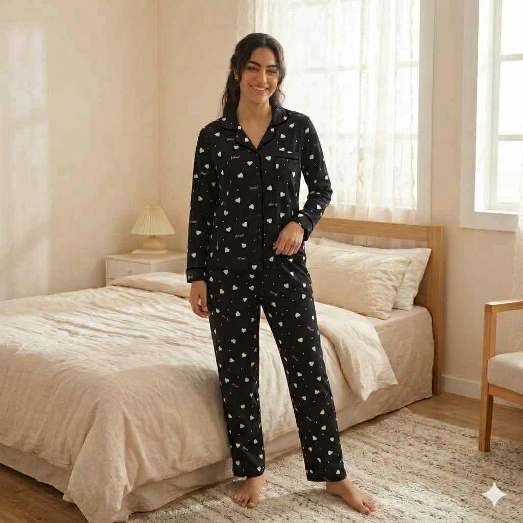 Ellin Cozy Cotton Pajama Set