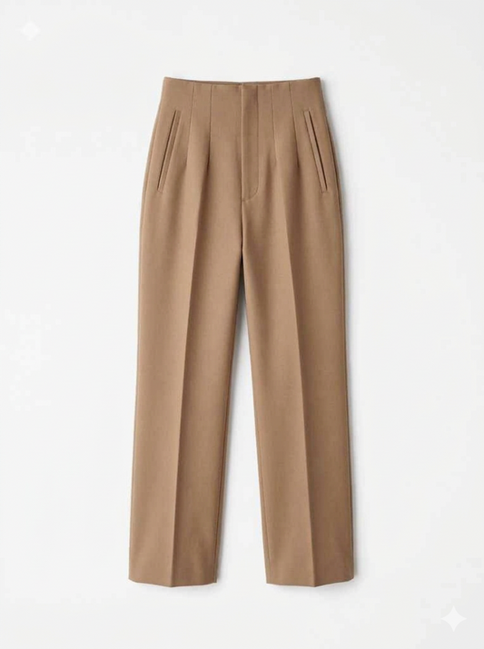 High-waist, Zara Style Tailored Trousers