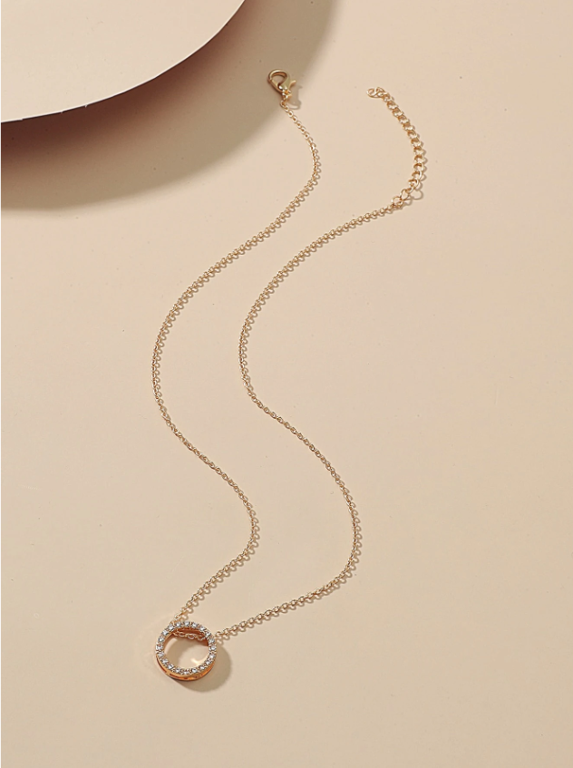 Brazilian gold-finished stainless steel necklace