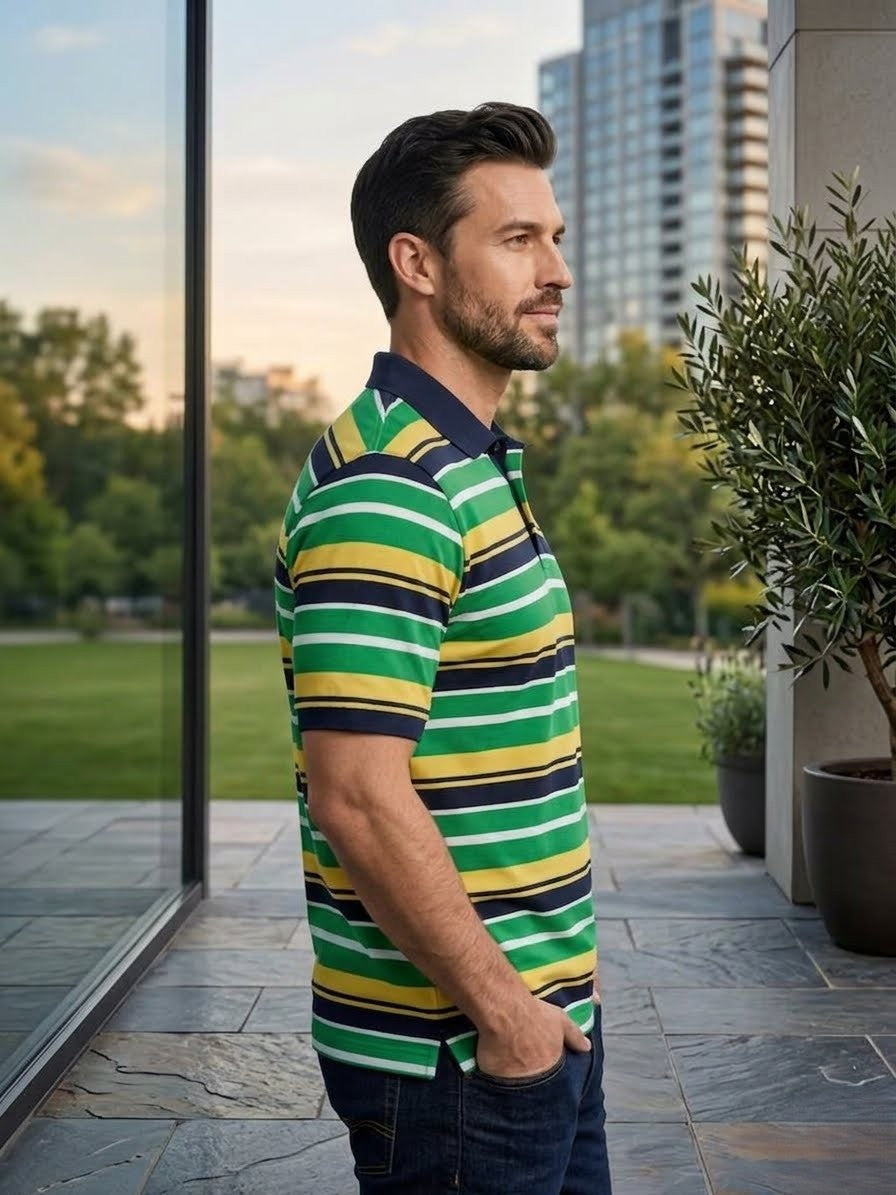 Men's athletic polo shirt