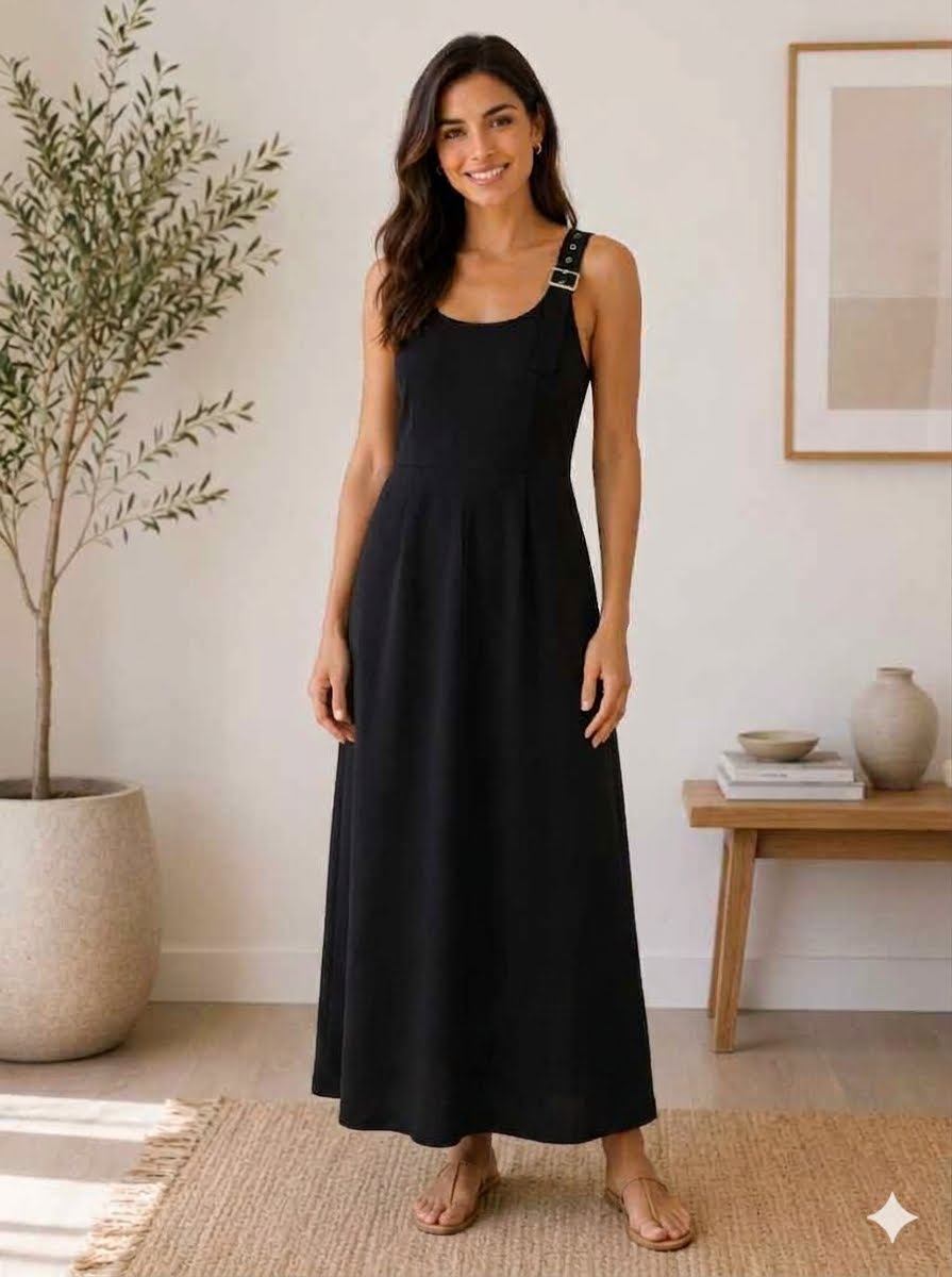 Sophisticated black dress jumpsuit