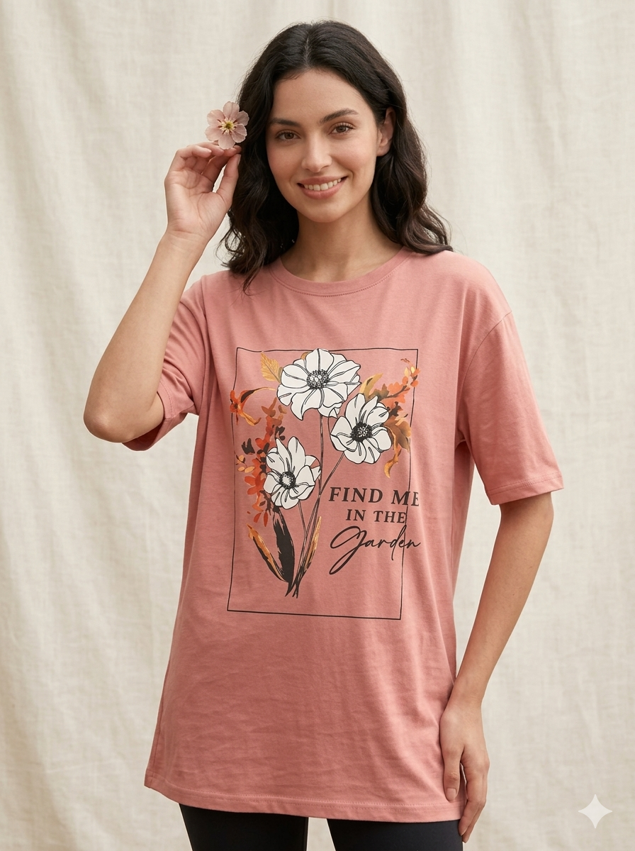 Classic ribbed crew neckline tee